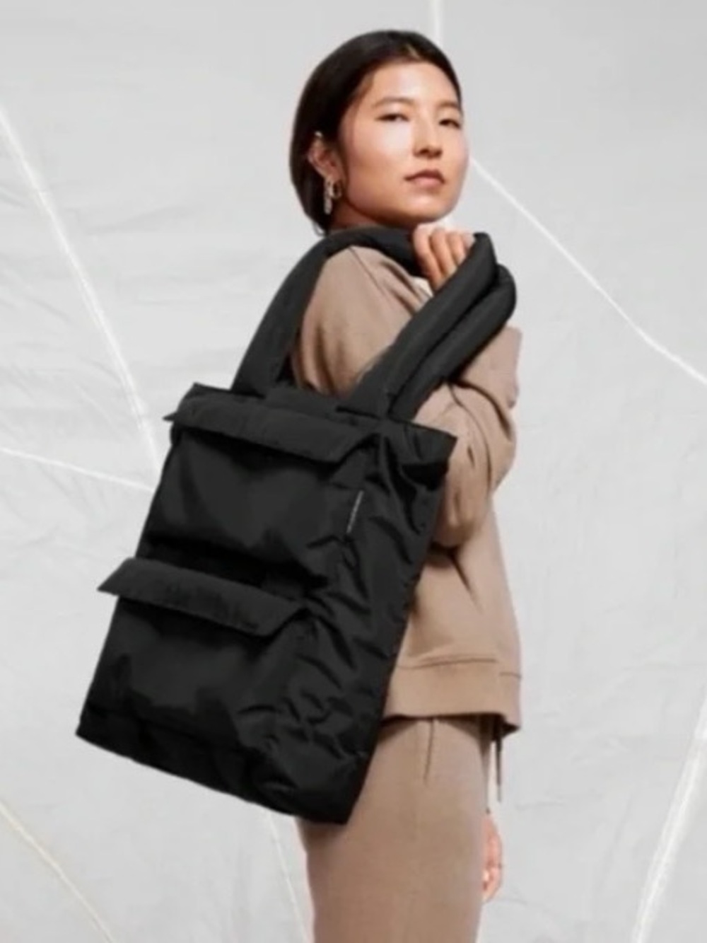 Dagne Dover Jemi Cargo Tote in Black NWOT